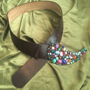 ETRO LEATHER BELT SIZE L ladies, made in Italy!